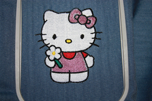 hello kitty bag with embroidery